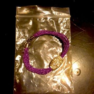 Purple and Silver bracelet
